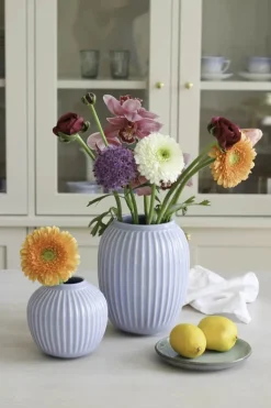 Kähler Hammershøi Vase H 13 cm - Stentøj - Lyseblå