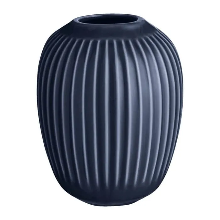 Kähler Hammershøi Vase H 10,5 cm - Stentøj - Indigo
