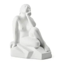 Kähler Moments of Being Silent Change Figur H 18,5 cm - Porcelæn - Hvid