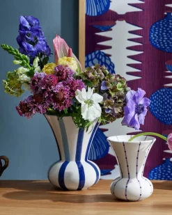 Kähler Signature Vase H 20 cm - Stentøj - Blå