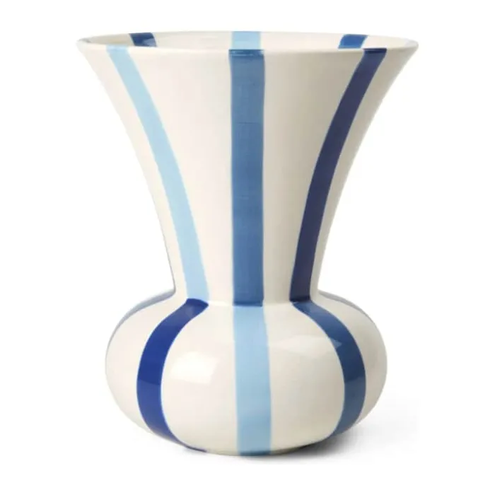 Kähler Signature Vase H 20 cm - Stentøj - Blå