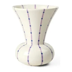 Kähler Signature Vase H 15 cm - Stentøj - Lilla