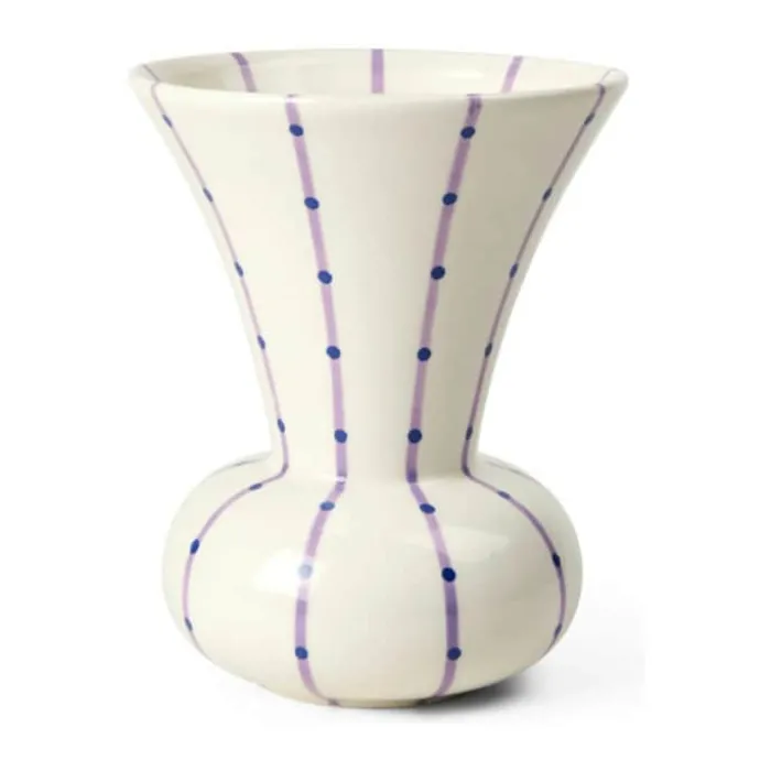 Kähler Signature Vase H 15 cm - Stentøj - Lilla