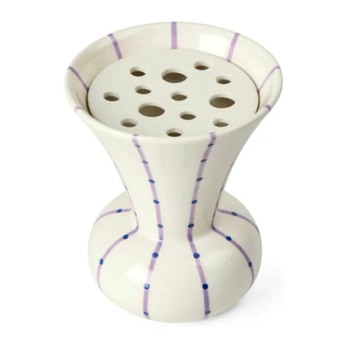 Kähler Signature Vase H 15 cm - Stentøj - Lilla