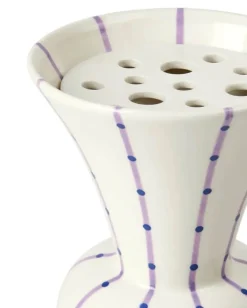 Kähler Signature Vase H 15 cm - Stentøj - Lilla
