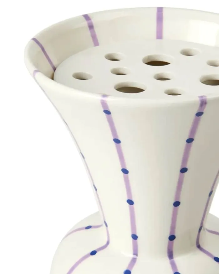 Kähler Signature Vase H 15 cm - Stentøj - Lilla