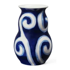 Kähler Tulle Vase H 13 cm - Ler - Blå