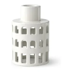 Kähler Urbania Kronelysestage - Mini Tårn H 9,5 cm - Keramik - Hvid