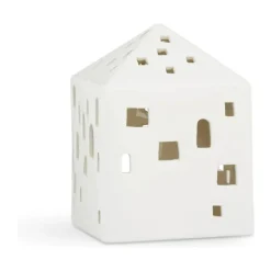 Kähler Urbania Lyshus - Byhus H 12,5 cm - Keramik - Hvid