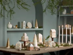 Kähler Urbania Lyshus - City H 21 x B 20,5 x D 8 cm - Keramik - Hvid