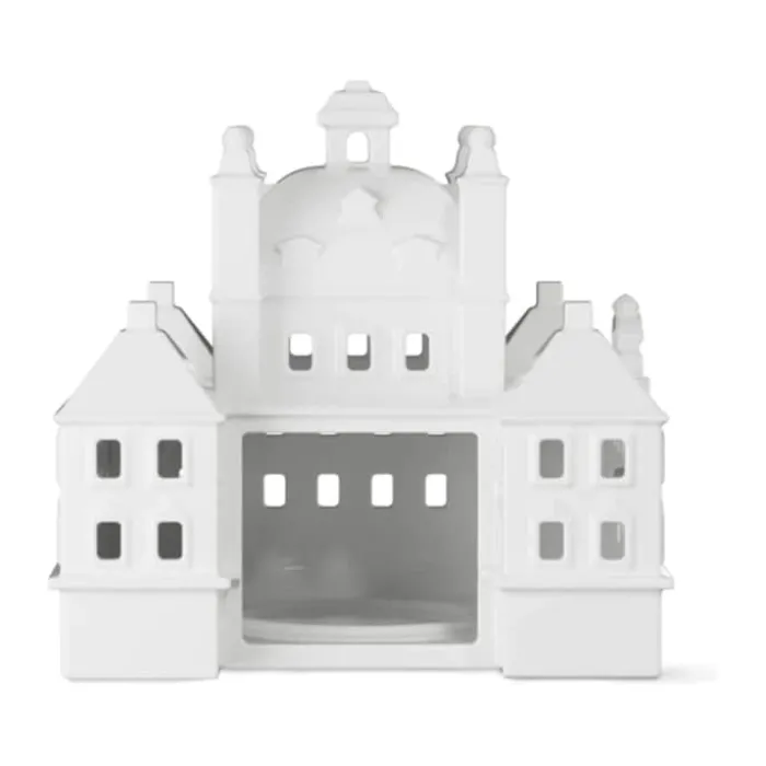 Kähler Urbania Lyshus - Fredensborg Slot H 12,5 x B 15 x L 13 cm - Keramik - Hvid