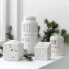 Kähler Urbania Lyshus - Functio H 9 cm - Keramik - Hvid