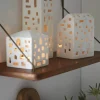 Kähler Urbania Lyshus - Højhus H 22 cm - Keramik - Hvid