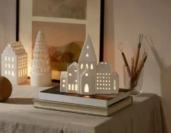 Kähler Urbania Lyshus - Lyshus snoet H 22,5 cm - Keramik - Hvid