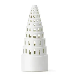Kähler Urbania Lyshus - Lyshus snoet H 22,5 cm - Keramik - Hvid