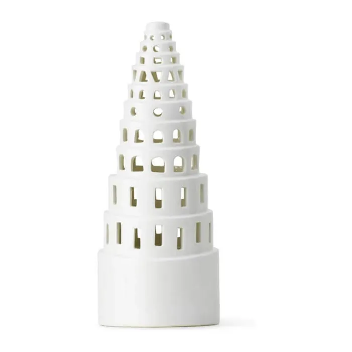 Kähler Urbania Lyshus - Lyshus snoet H 22,5 cm - Keramik - Hvid
