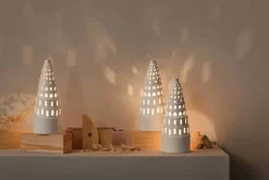Kähler Urbania Lyshus - Lyshus snoet H 22,5 cm - Keramik - Hvid