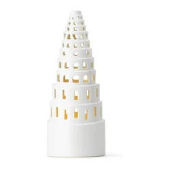 Kähler Urbania Lyshus - Lyshus snoet H 22,5 cm - Keramik - Hvid