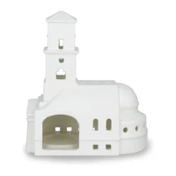 Kähler Urbania Lyshus - Vor Frue Kirke H 17,5 cm - Keramik - Hvid