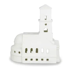 Kähler Urbania Lyshus - Vor Frue Kirke H 17,5 cm - Keramik - Hvid