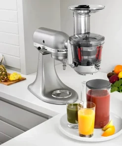 KitchenAid Artisan Slowjuicer H 33 x L 34 cm - Plast - Klar/grå