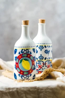 KitchenCraft Olie/Edikkesæt - 2 dele 500 ml - Porcelæn - Multifarvet