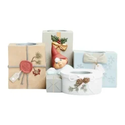 Klarborg Adventsstage - Bjarke H 12 cm - Special keramik - Lyseblå/beige