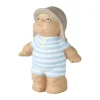 Klarborg Dansk Sommer Badebarn - Huxi H 7,5 cm - Polyresin - Blå/Grå