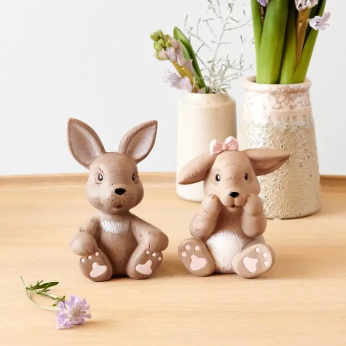 Klarborg Hare - Store Bonnie H 13,5 cm - Polyresin - Brun