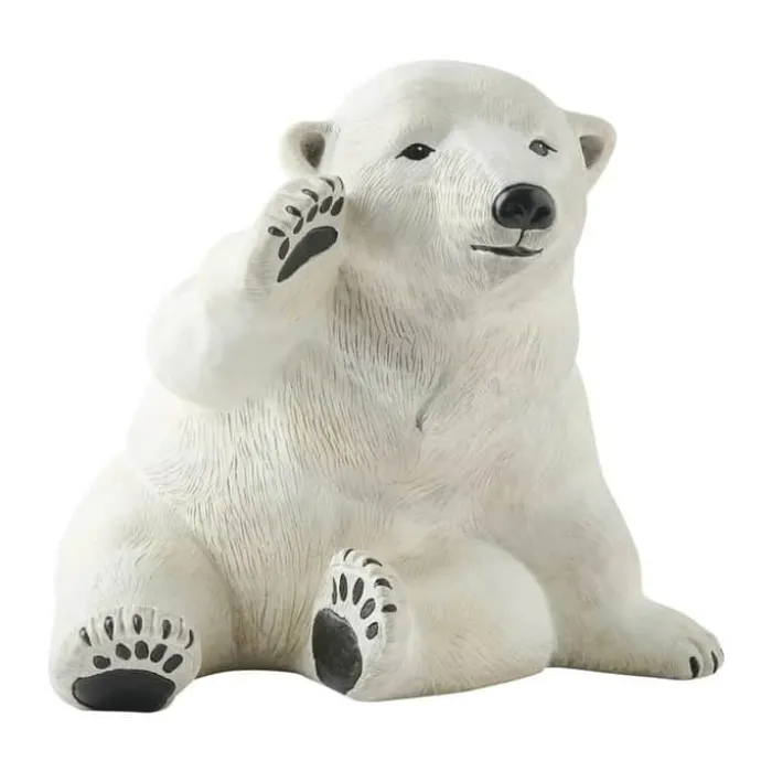 Klarborg Isbjørnefar - Nanok H 15,5 cm - Polyresin - Hvid