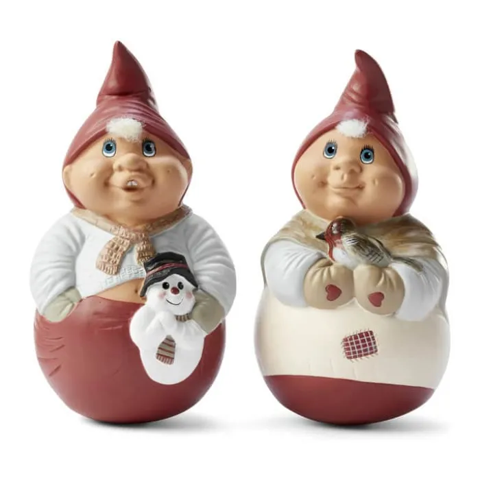 Klarborg Kavip Nisse - Steffen H 15,5 cm - Polyresin - Rød