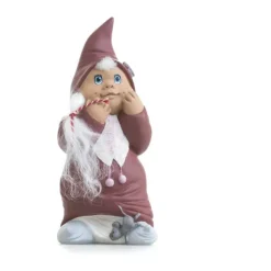 Klarborg Nisse - Maria H 18 cm - Keramik - Rød/ Grå