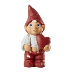 Klarborg Nisse - Martin H 80 cm - Keramik - Rød/ Grå