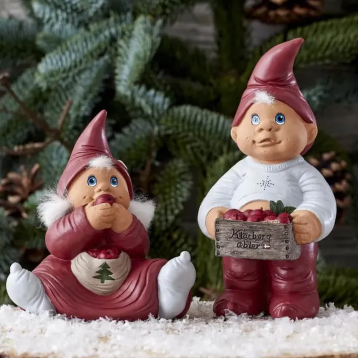 Klarborg Nisse - Mie H 14 cm - Keramik - Rød