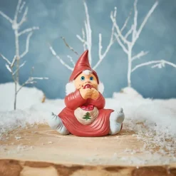 Klarborg Nisse - Mie H 14 cm - Keramik - Rød