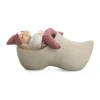 Klarborg Nisse - Store Jacob H 20 cm - Keramik - Rød/ Grå