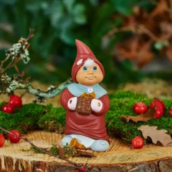 Klarborg Nisse - Vigga H 17 cm - Keramik - Rød