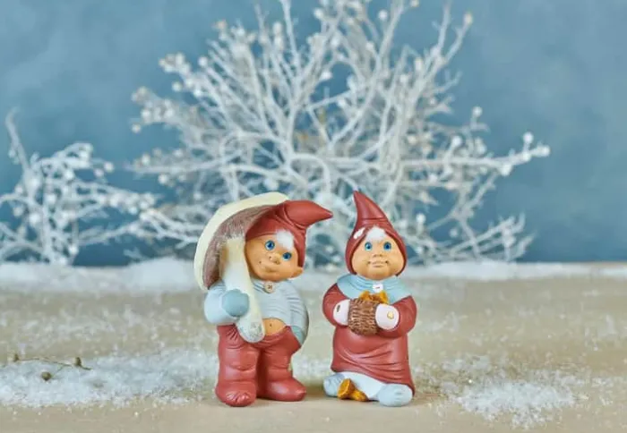 Klarborg Nisse - Vigga H 17 cm - Keramik - Rød