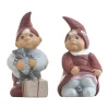 Klarborg Årsnissepar 2015 - Uffe & Andrea H 13 cm - Keramik - Rød/ Grå