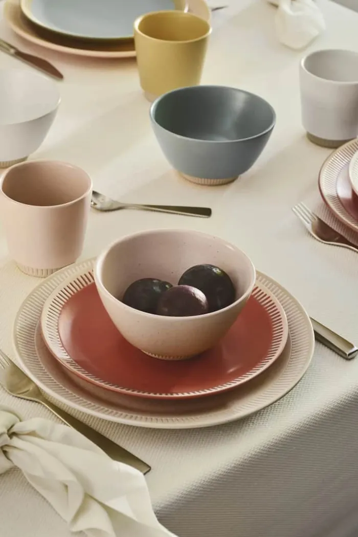 Knabstrup Keramik Colorit Frokosttallerken Ø 22 cm - Stentøj - Grå