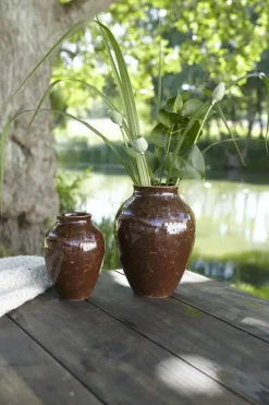 Knabstrup Keramik Natura Vase H 20 cm - Fajance - Brun