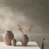 Knabstrup Keramik Riller Vase H 20 cm - Keramik - Dusty Rose