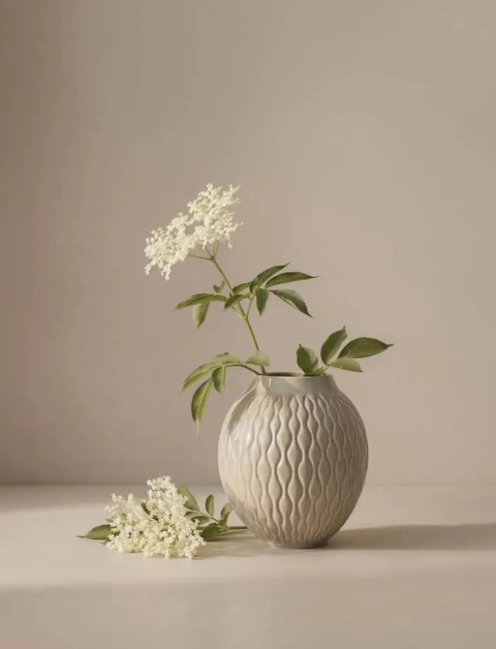 Knabstrup Keramik Solum Vase H 24 cm - Stentøj - Ash