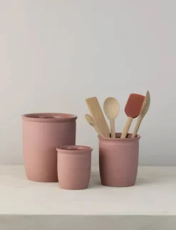 Knabstrup Keramik Syltekrukke 2 liter - Stentøj - Dark rose