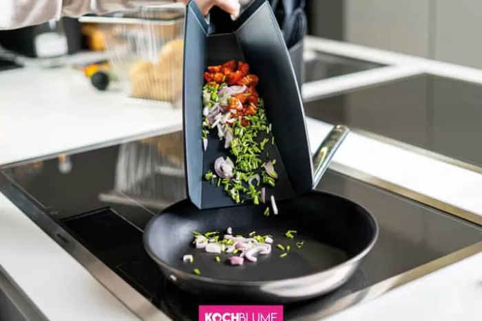 Kochblume Foldbart Skærebræt L 34,5 cm - Silikone - Grå