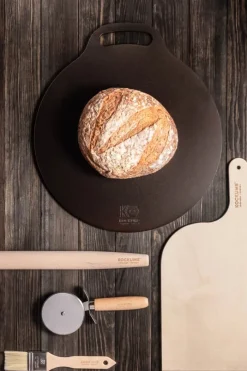 Kockums Jernverk Pizzaskærer L 20 cm - Bøgetræ - Natur