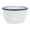 Kockums Jernverk Skål Ø 16 cm - Emaljeret stål - White/Marine