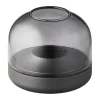 KOODUU Glow 8 Fyrfadsstage H 8,1 cm - Aluminium/glas - Smoked Grey