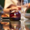 KOODUU Glow 8 Fyrfadsstage H 8,1 cm - Aluminium/glas - Lilla