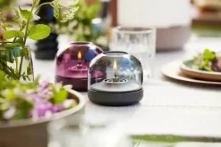 KOODUU Glow 8 Fyrfadsstage H 8,1 cm - Aluminium/glas - Lilla